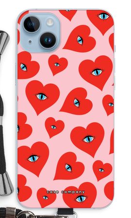 Red heart eyes