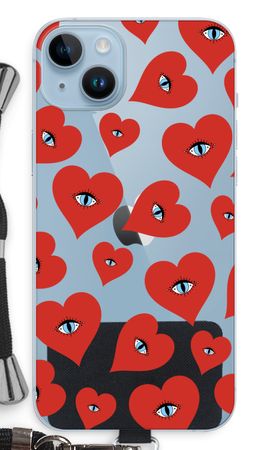Red heart eyes
