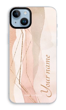 Gold Lines Namecase - Blush