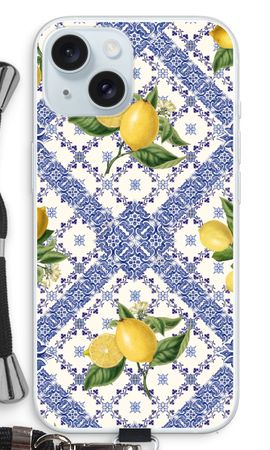 Blue tiles and lemons