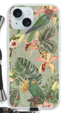 Tropical jungle parrot