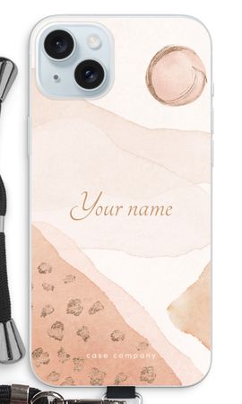 Gold Lines Namecase - Blush