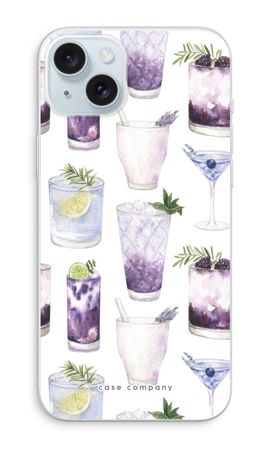 Violet cocktails