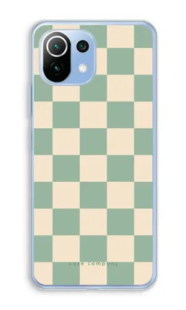 Checkered Mint, Xiaomi Mi 11 Lite soft case