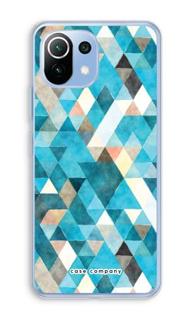 Coloured triangles blue