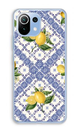 Blue tiles and lemons