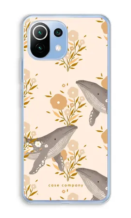 Floral Whales, Husă moale Xiaomi Mi 11 Lite