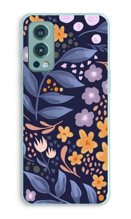 Flowers with blue leaves