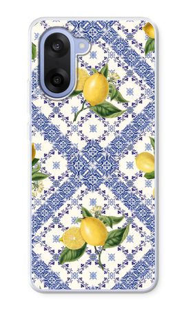 Blue tiles and lemons