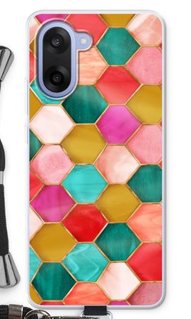 Hexagons in stained glass