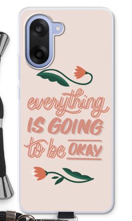 Optimistic flower girl