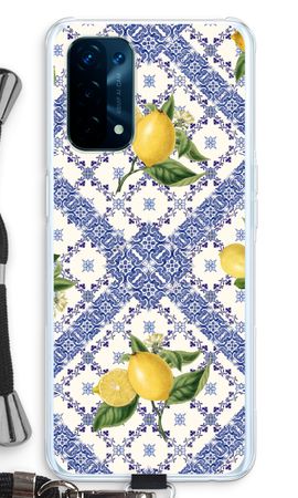 Blue tiles and lemons