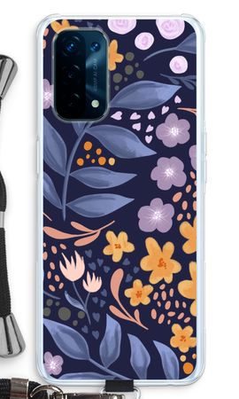 Flowers with blue leaves