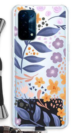 Flowers with blue leaves