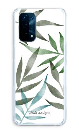 Tropical watercolor leaves