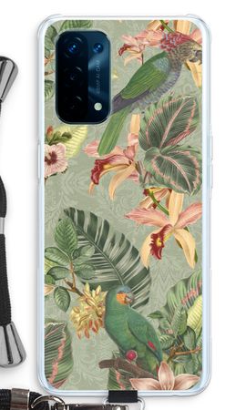 Tropical jungle parrot