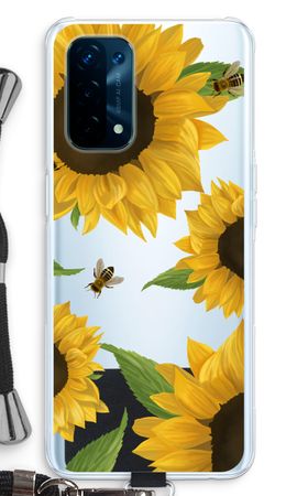 Sunflower and bees