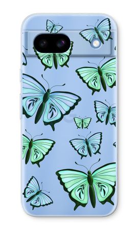 Mariposas azules y verdes