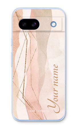 Gold Lines Namecase - Blush