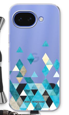 Gekleurde driehoekjes blauw
