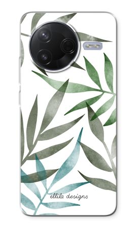 Tropical watercolor leaves