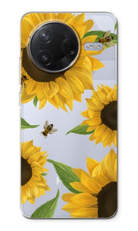 Sunflower and bees
