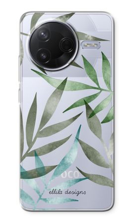 Tropical watercolor leaves