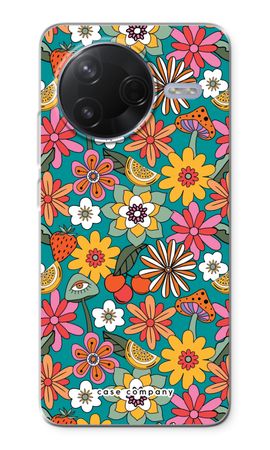 Retro Flowers N°2 - Blue