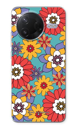 Retro Flowers - Blue