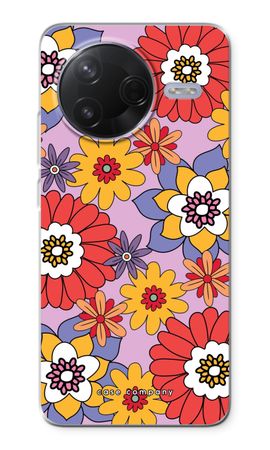 Retro Flowers - Purple