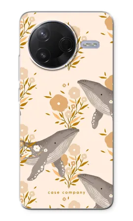 Floral Whales, Xiaomi Poco F7 Pro soft case