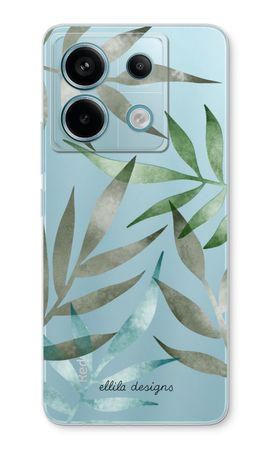 Tropical watercolor leaves