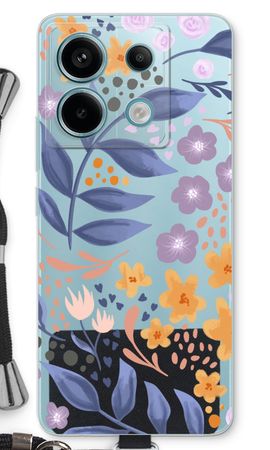 Flowers with blue leaves