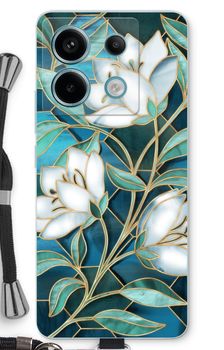 Fiori di vetro colorato blu