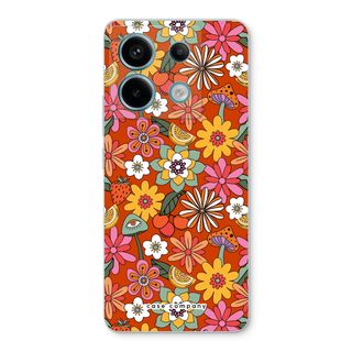 Fleurs rétro - Rouge