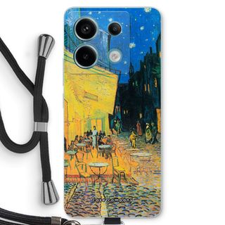 Caféterras bij nacht