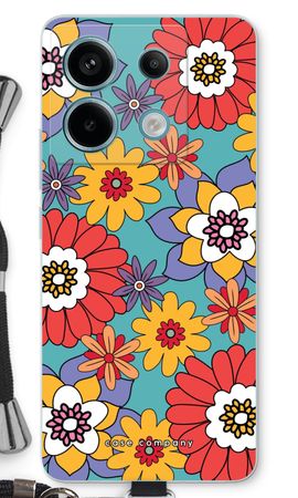 Retro Flowers - Blue