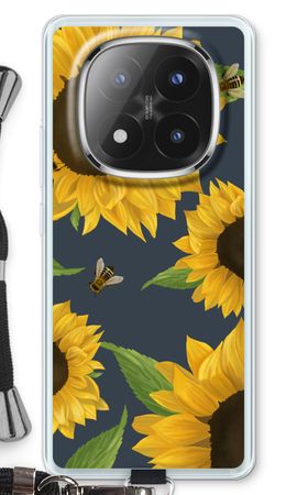 Sunflower and bees