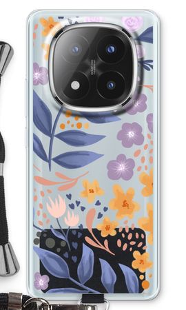 Flowers with blue leaves