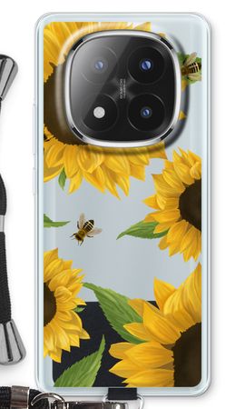 Sunflower and bees