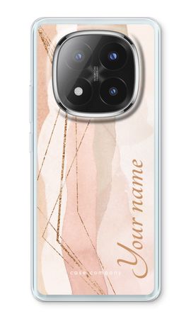 Gold Lines Namecase - Blush
