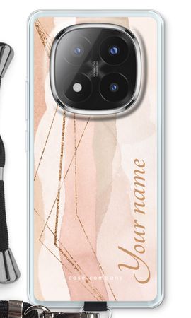 Gold Lines Namecase - Blush