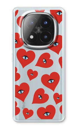 Red heart eyes