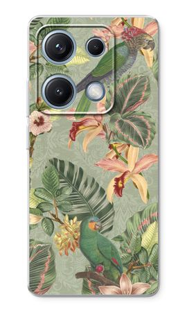 Tropical jungle parrot