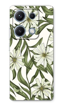 White flower pattern