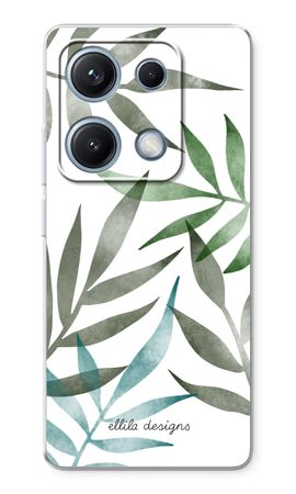 Tropical watercolor leaves