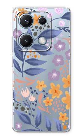 Flowers with blue leaves