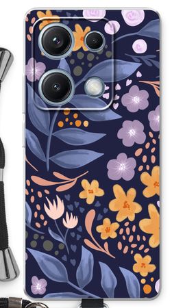 Flowers with blue leaves