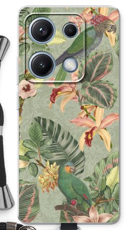 Tropical jungle parrot