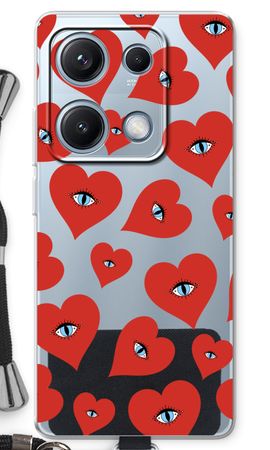 Red heart eyes